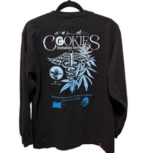 Black Long Sleeve Cookies Shirt